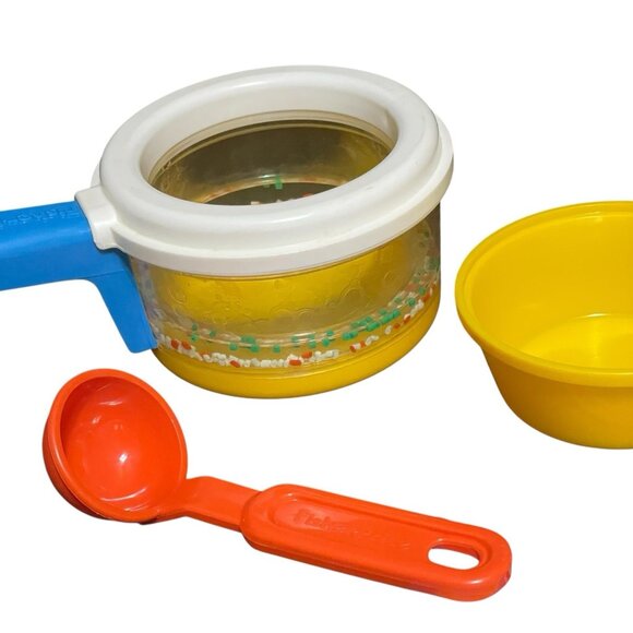 Vintage Fisher Price 1987 Fun With Food Simmering Soup Pot Alphabet Soup - Picture 8 of 12